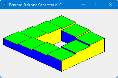 Screenshot of the Panrose Stairs Generator app v1.0